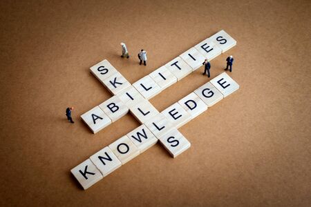 Skills, abilities, knowledge. Business conceptの写真素材