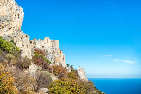 View of Saint Hilarion Castle. Kyrenia District, Cyprus