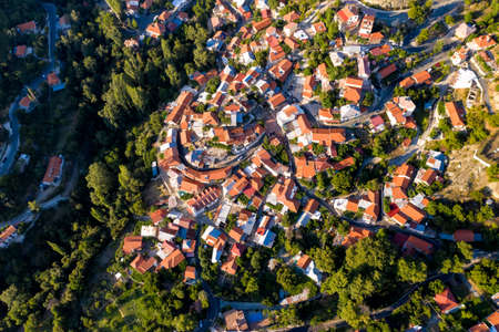Foini, a village in the Troodos Mountains of Cyprus. Limassol Districtの写真素材