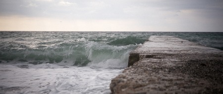 small storm on the coast of the Black Sea