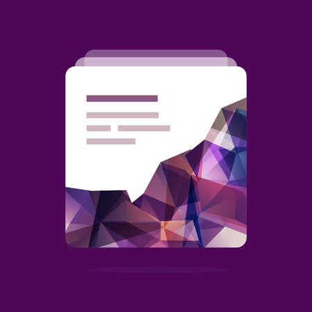 Vector polygonal design element for UI and web-site designのイラスト素材