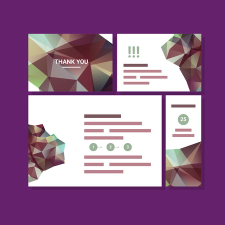 Collection of layouts for advertising brochure, flyer and cardのイラスト素材