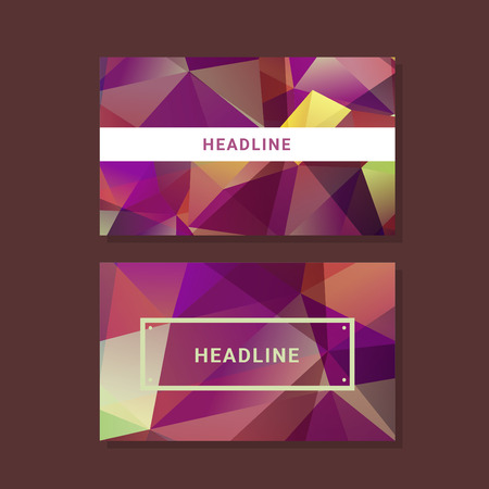 Vector polygonal design element for digital and print designのイラスト素材