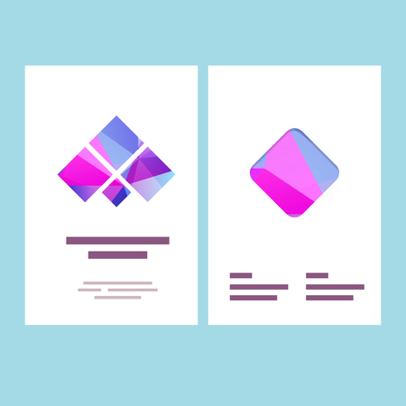 Vector polygonal background and design elements for print layoutsのイラスト素材