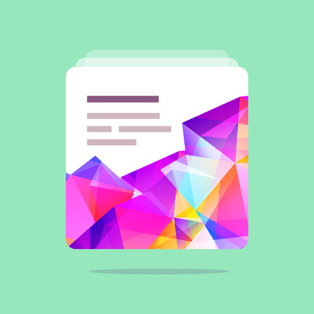 Vector polygonal design element for UI and web-site designのイラスト素材