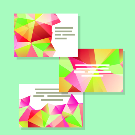 Vector polygonal design element for digital and print designのイラスト素材