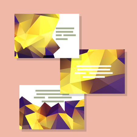 Vector polygonal design element for digital and print designのイラスト素材