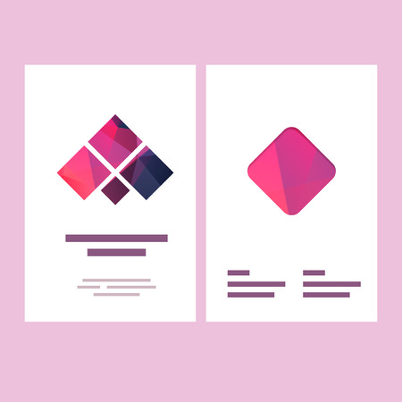 Vector polygonal background and design elements for print layoutsのイラスト素材