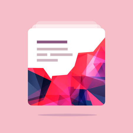 Vector polygonal design element for UI and web-site designのイラスト素材