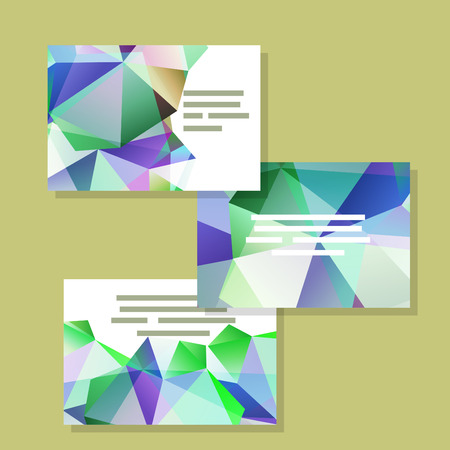 Vector polygonal design element for digital and print designのイラスト素材