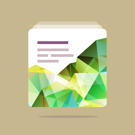 Vector polygonal design element for UI and web-site designのイラスト素材