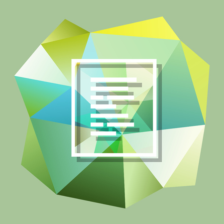 Vector polygonal design element for UI and web-site designのイラスト素材