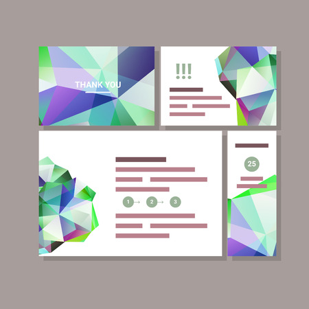 Collection of layouts for advertising brochure, flyer and cardのイラスト素材
