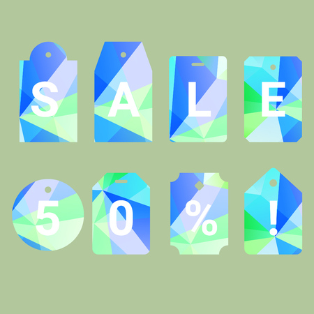 Vector polygonal design element for print, prensentations, web-sites and appsのイラスト素材