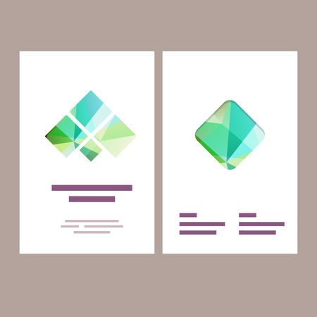 Vector polygonal background and design elements for print layoutsのイラスト素材
