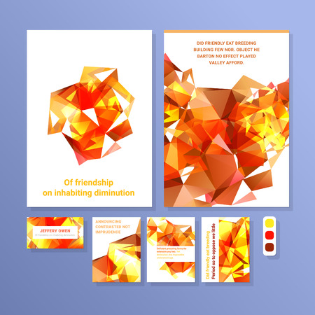 Abstract triangle vector design templates for all purposesのイラスト素材