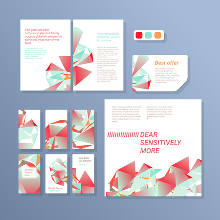 Abstract triangle vector design templates for all purposesのイラスト素材