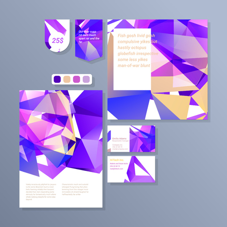 Abstract triangle vector design templates for all purposesのイラスト素材