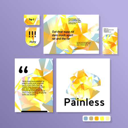 Abstract triangle vector design templates for all purposesのイラスト素材