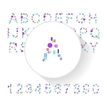 Vector fresh typeface illustration for presentational purposesのイラスト素材