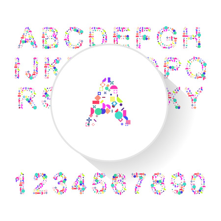 Vector fresh typeface illustration for presentational purposesのイラスト素材