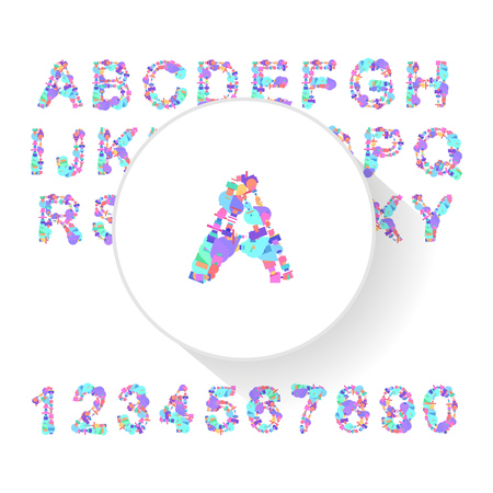 Vector fresh typeface illustration for presentational purposesのイラスト素材