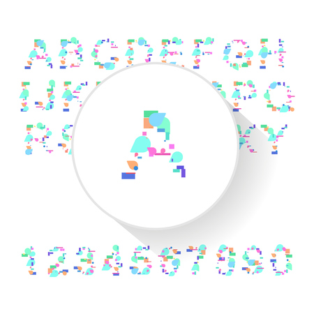 Vector fresh typeface illustration for presentational purposesのイラスト素材