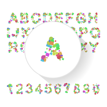 Vector fresh typeface illustration for presentational purposesのイラスト素材