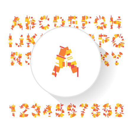 Vector fresh typeface illustration for presentational purposesのイラスト素材