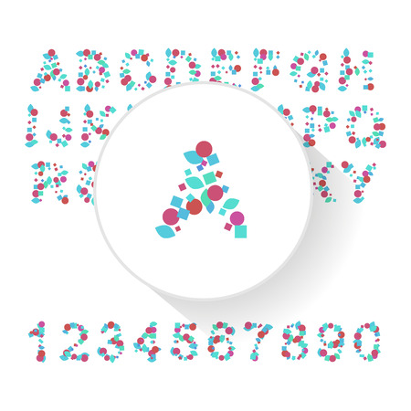 Vector fresh typeface illustration for presentational purposesのイラスト素材
