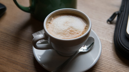 cup of coffee at the morning close-up