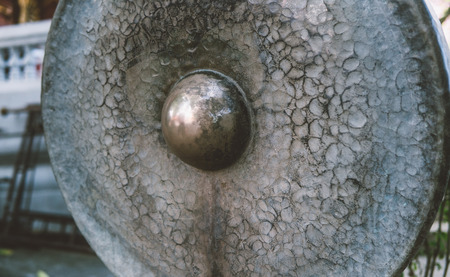 gong of the temple close-up.の写真素材