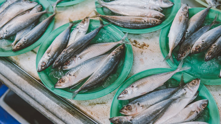 Thai Fish Markets close-up.の写真素材