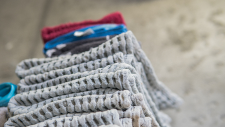 bath towels spa close-upの写真素材