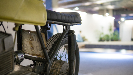 custom cafe racer motorcycleの写真素材