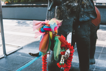Religion statues of elephants from  thailandの写真素材