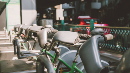 street bike rental conseptの写真素材
