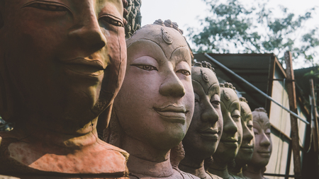 souvenir buddha head for saleの写真素材