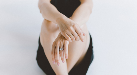 woman sensuality in details . Film Grain effectの写真素材