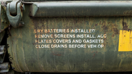 War in the world - the confrontation of Russia and the states. Destroyed tanks during the warの写真素材