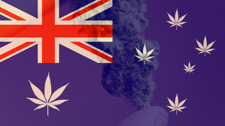 AUSTRALIA AS WORLD LEADER ON MARIHUAN EXPORT. Marijuana Export Mirageの写真素材
