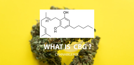 CBG Cannabigerol marijuana elements.の写真素材