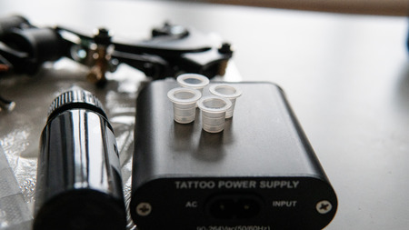 equipment for the tattoo master. Professional tattoo in 2019