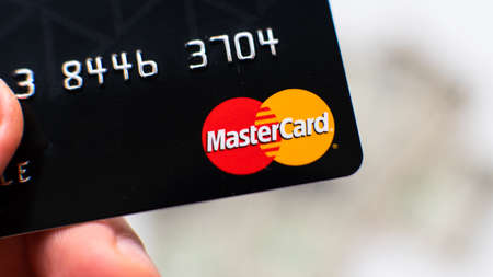 Aschheim, Germany -27 June  2020 : Blocking Payoneer cards, Wirecar company bankruptcy. Issuing Cards from Wirecard Card Solutionsのeditorial素材