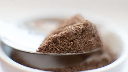 dried fruiting bodies of Hericium erinaceus mushroom close-upの写真素材