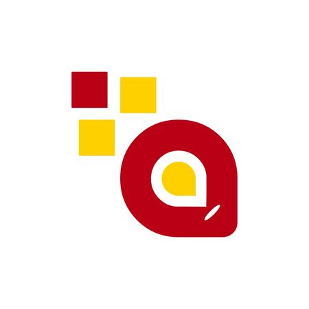 Letter A vector logo design. Creative minimalism logotype icon symbol.のイラスト素材