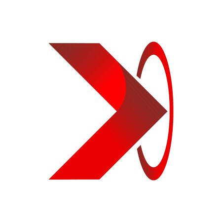 Abstract design arrow icon 3dのイラスト素材