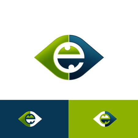 Eye icon vector in modern flat style for web graphic and mobile design. Eye icon vector isolated on white background. Vector illustration EPS.8 EPS.10のイラスト素材