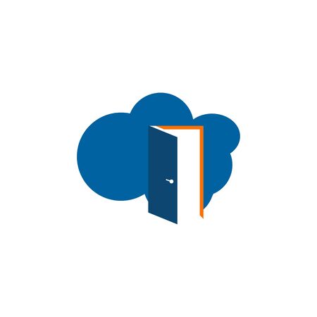 Collection design cloud in abstract and unique design. Cloud in blue color for element design. Vector illustration EPS.8 EPS.10のイラスト素材