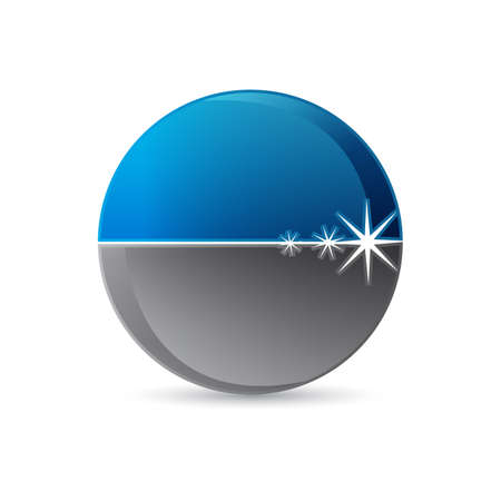 blue grey modern style abstract  design vortex circle vector graphic elementのイラスト素材